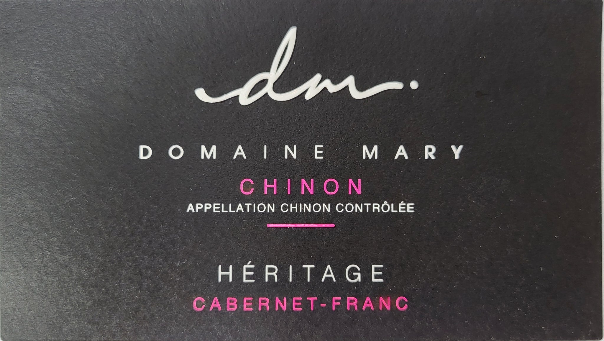 Domaine Mary Chinon Héritage Cabernet Franc 2022