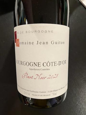 Jean Guiton Bourgogne Rouge 2021