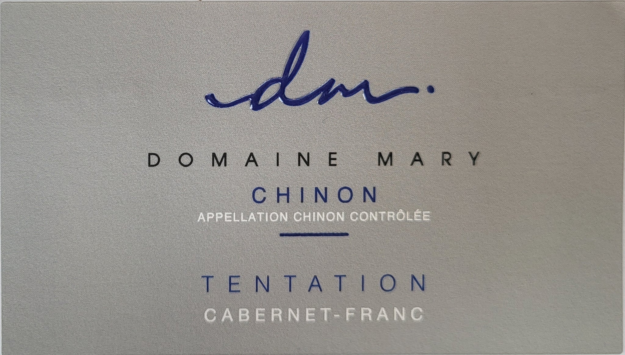 Domaine Mary Chinon Tentation Cabernet Franc 2022