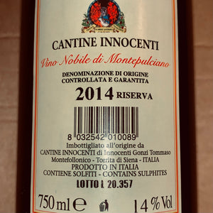 Vittorio Innocenti Vino Nobile di Montepulciano Riserva 2014