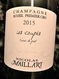 Champagne Nicolas Maillart Les Coupés Franc de Pied Premier Cru 2015